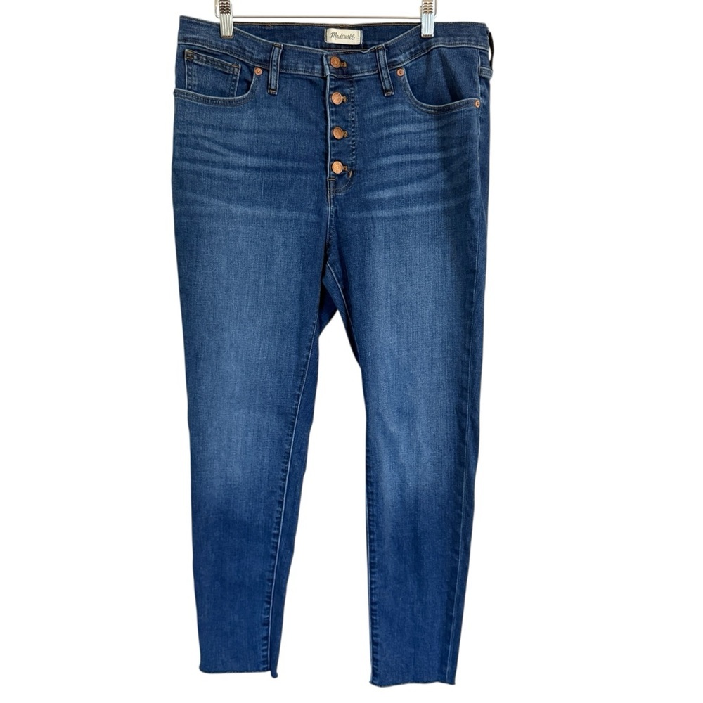 Madewell  9" Mid-Rise Skinny Jeans Button-Front Edition - Raw Hen - Women’s 32